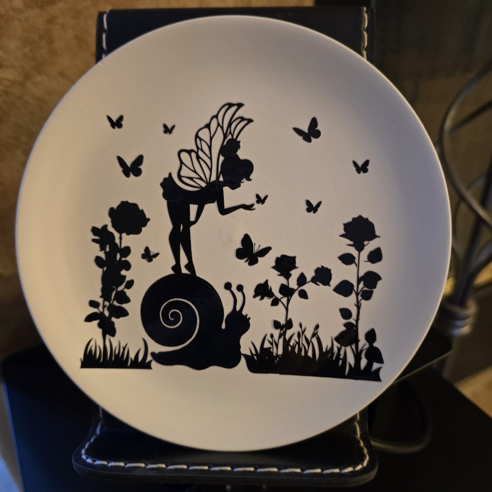 Fairy Snail Roses Decorative Jewlery Plate
